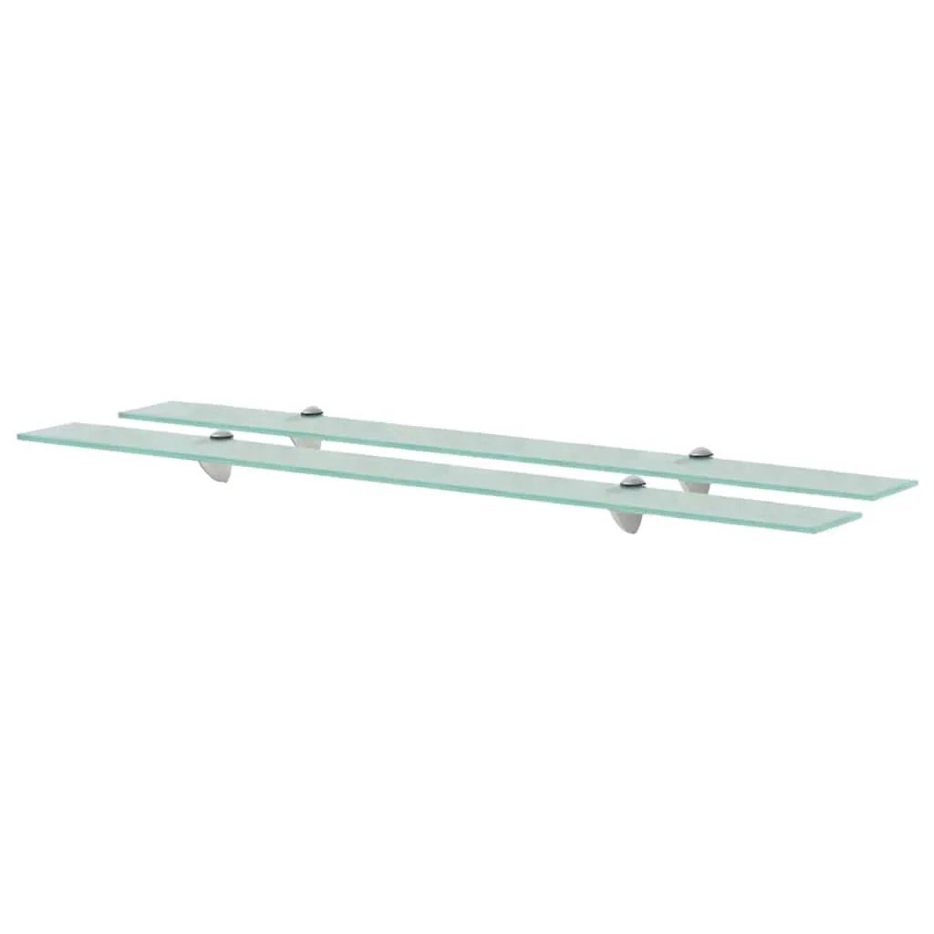 vidaXL Zidne police 2 kom staklene 100 x 20 cm 8 mm - Venlo