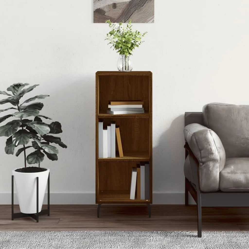 vidaXL Komoda boja smeđeg hrasta 34,5x32,5x90 cm od konstruiranog drva - Venlo