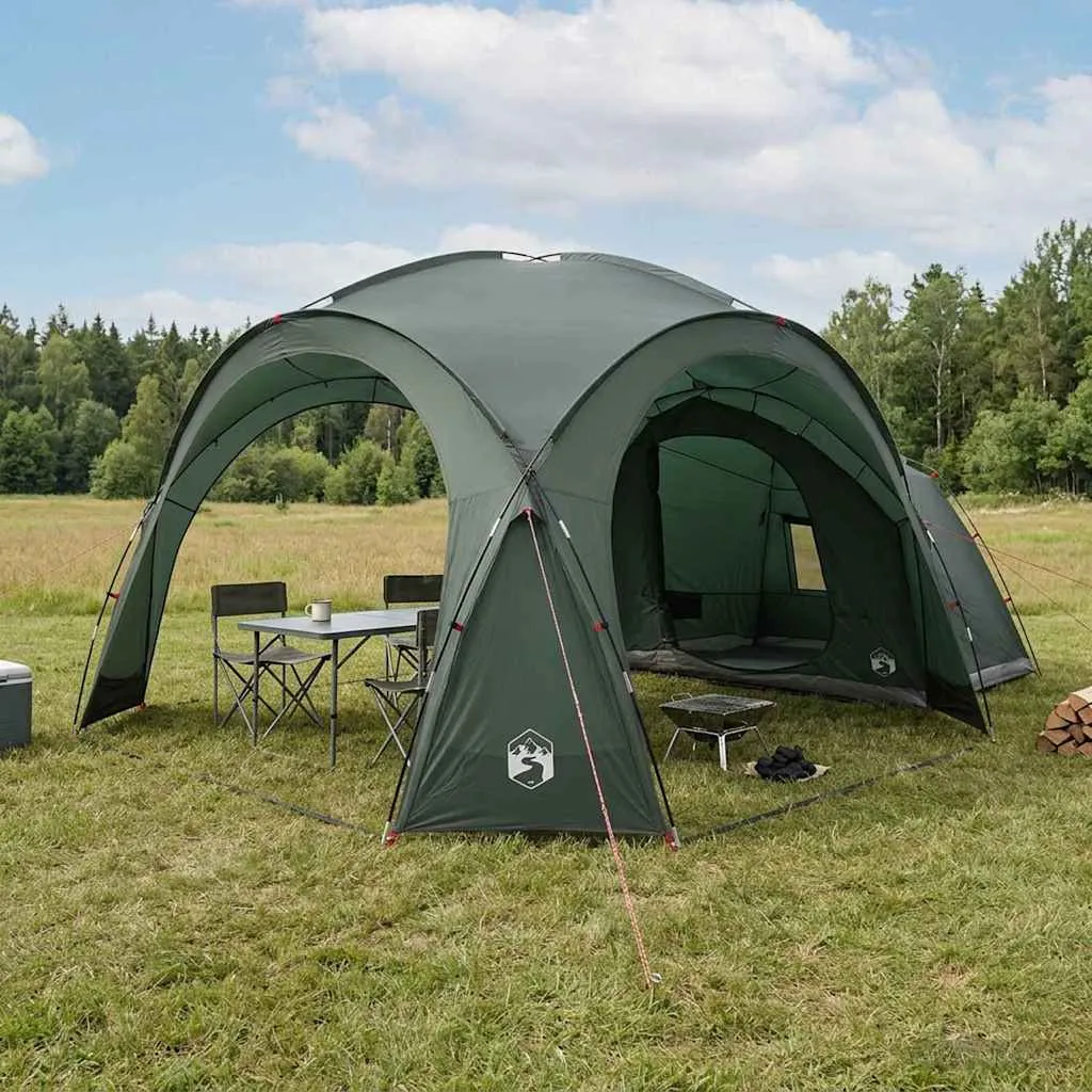 vidaxl bočna šatora s krovom maslinasto zelena 410 x 410 x 250 cm - slika 1