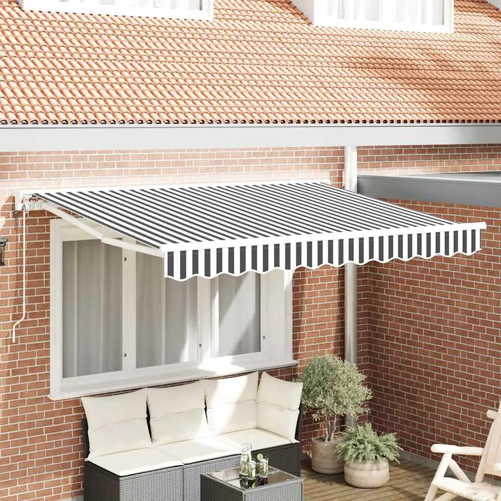 vidaXL Okvir tende Antracit i bijelo 350 x 200 cm - Venlo