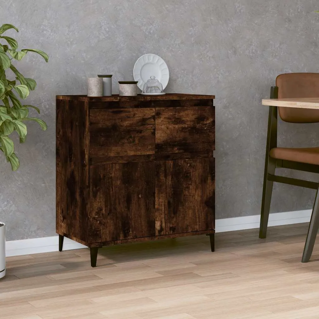 vidaXL Komoda boja dimljenog hrasta 60 x 35 x 70 cm konstruirano drvo - Venlo
