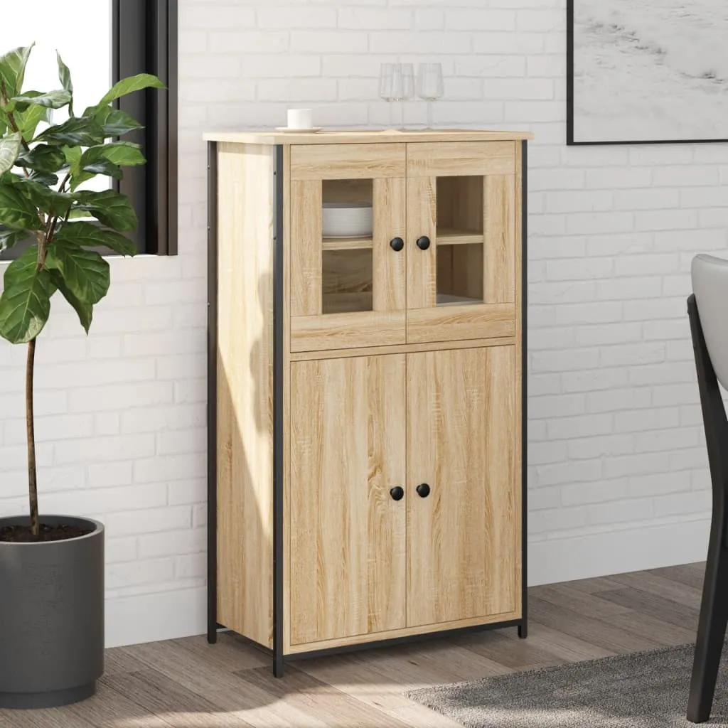 vidaXL Visoka komoda boja hrasta 62x32x106,5 cm od konstruiranog drva - Venlo