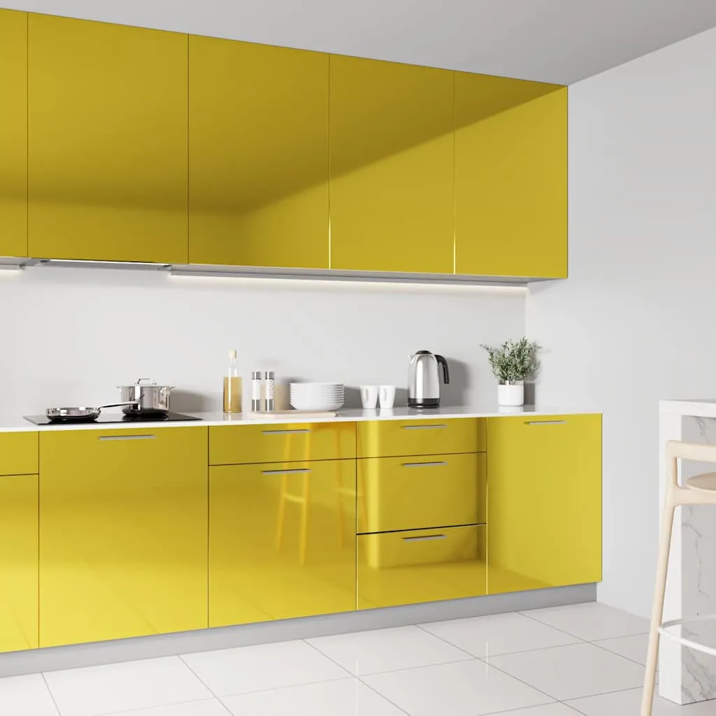 vidaXL Samoljepljiva folija za namještaj sjajna zlatna 500 x 90 cm PVC - Venlo