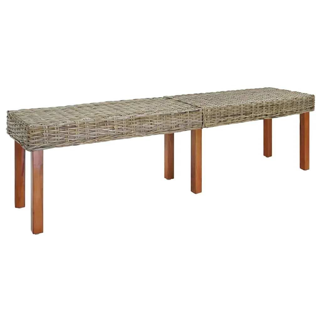 vidaXL klupa Prirodna 160 x 35 x 45 cm Čvrsto drvo manga - Venlo