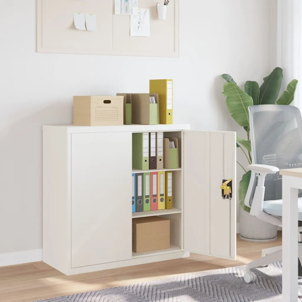 vidaXL Ormarić za spise bijeli 90 x 40 x 90 cm čelični - Venlo