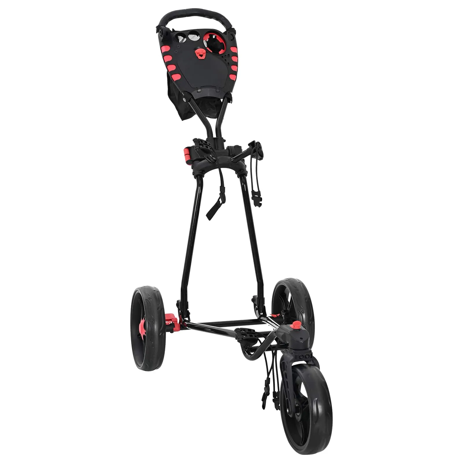 vidaxl golf trolej crna željezo sklopivo - slika 1