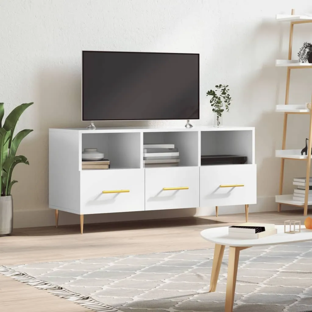 vidaXL TV ormarić sjajni bijeli 102 x 36 x 50 cm od konstruiranog drva - Venlo
