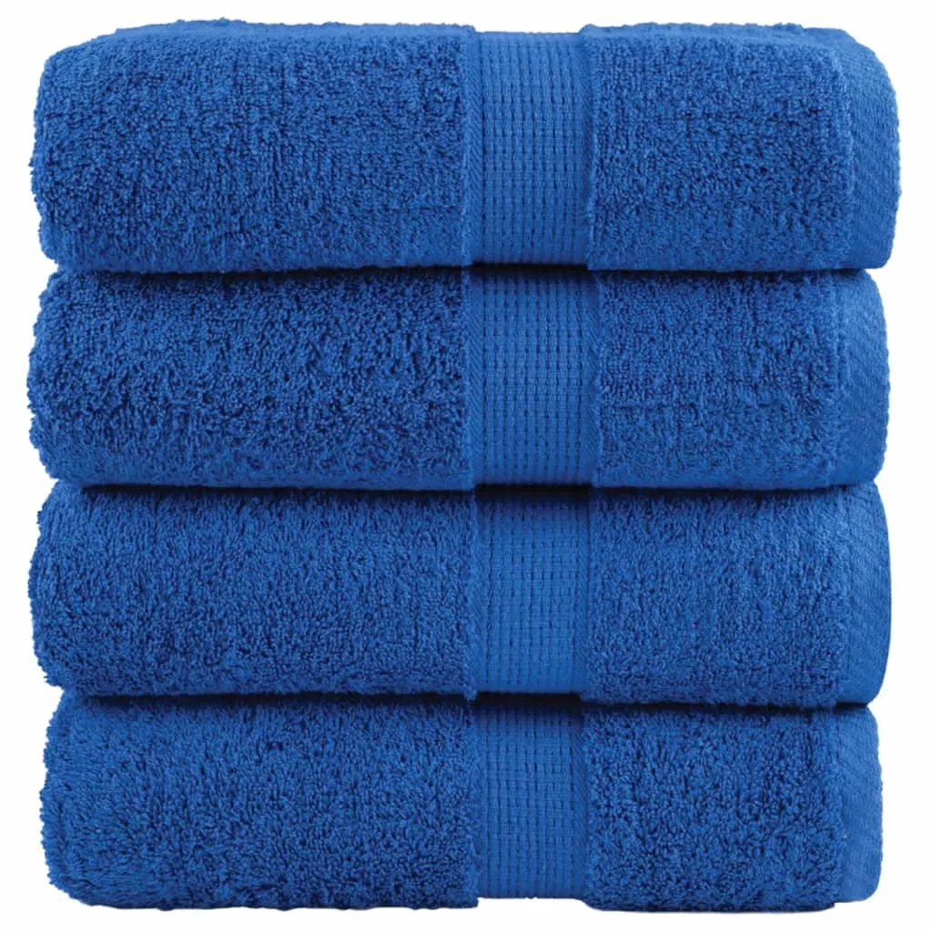 vidaxl premium ručnici za pranje solund 4 kom. plave 30x30 cm 600 g/m² - slika 1