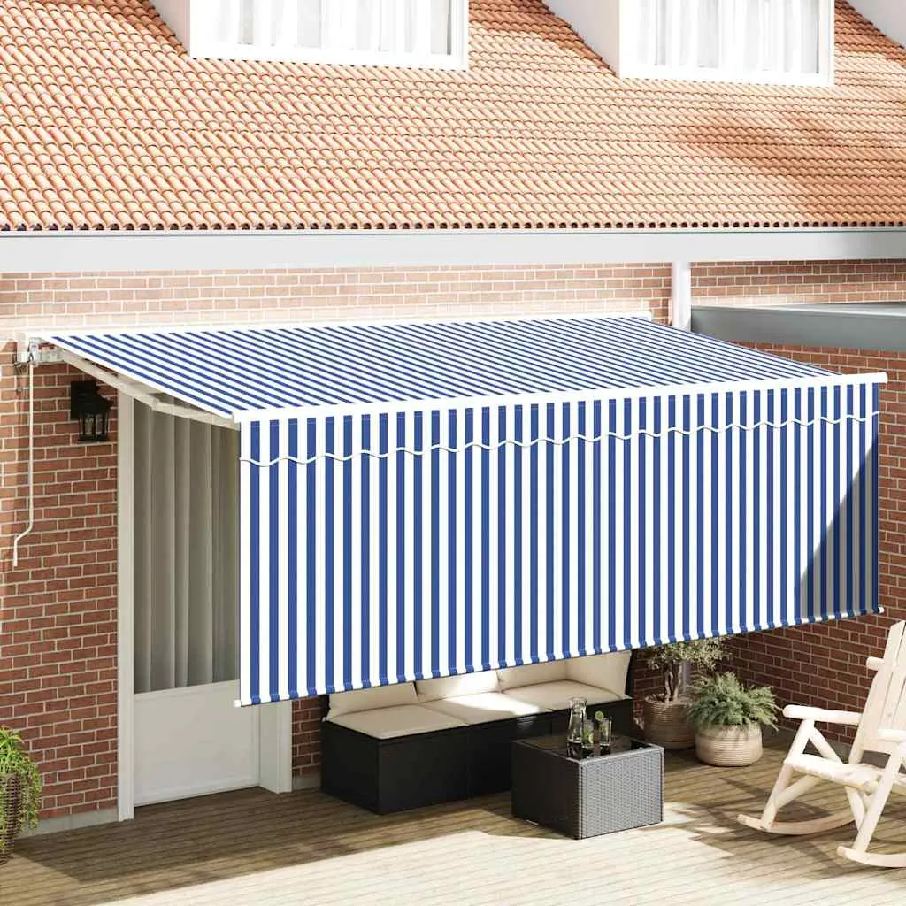 vidaXL Povlačivi tende Plava 350 x 200 cm tkanina - Venlo