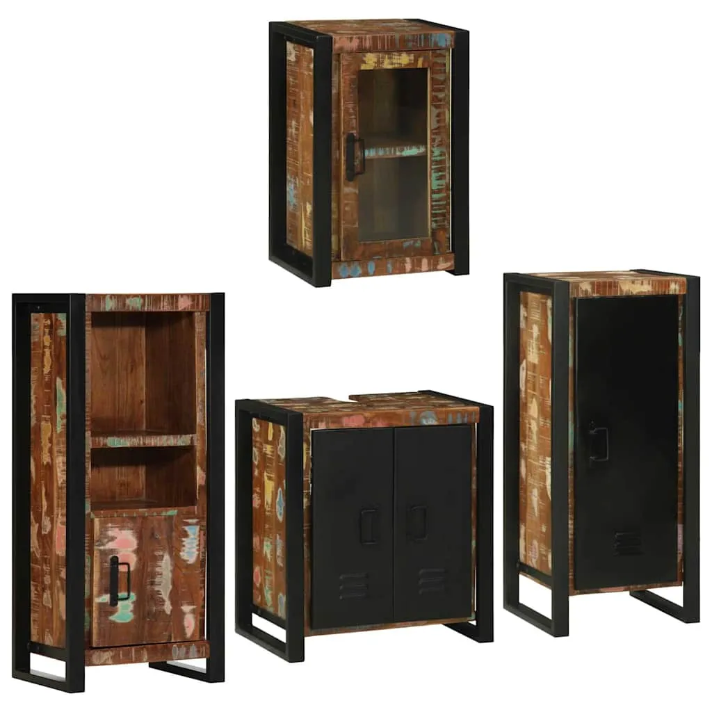 vidaXL Set namještaja za kupaonicu 4 kom. Šareni 55 x 35 x 60 cm - Venlo