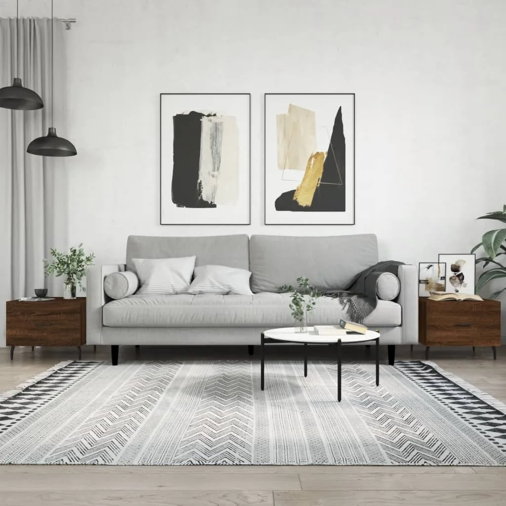 vidaXL Stolići za kavu 2 kom boja hrasta 50x50x40 cm konstruirano drvo - Venlo