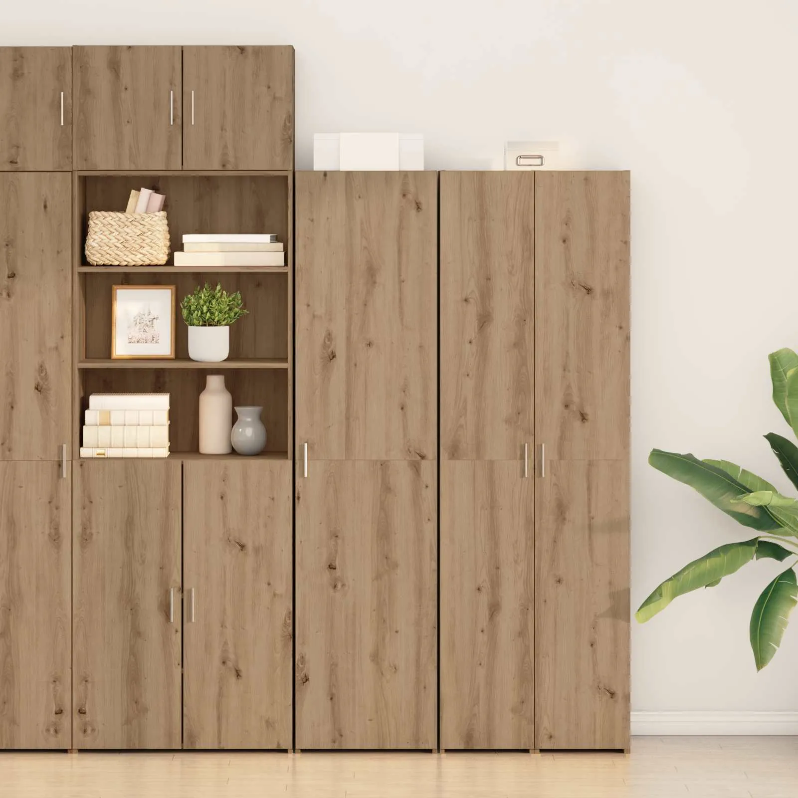 vidaXL Highboard Umjetnički hrast 45 x 42,5 x 185 cm - Venlo