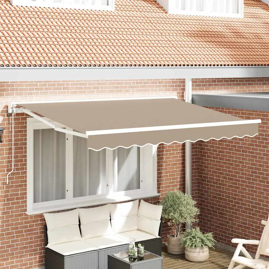 vidaXL Okvir tende Bež 350 x 200 cm Poliester s PU premazom - Venlo