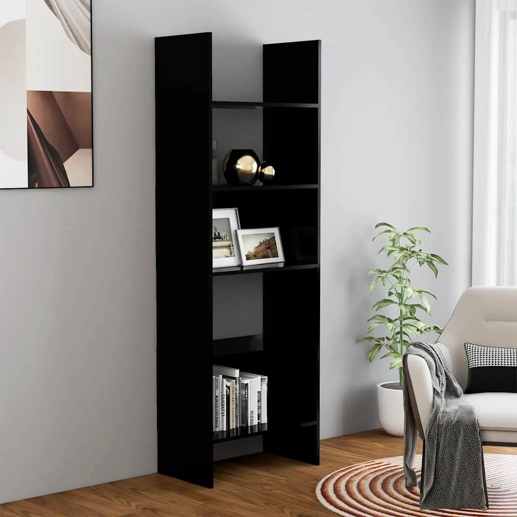 vidaXL Ormarić za knjige crni 60 x 35 x 180 cm od konstruiranog drva - Venlo