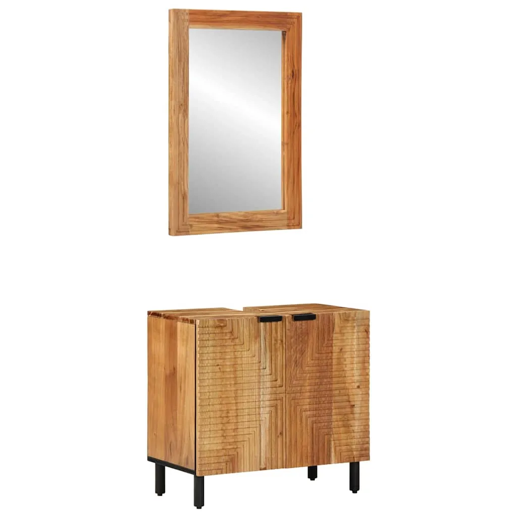 vidaXL Set ormarića za kupaonicu 2 kom. Prirodna 62 x 33 x 58 cm - Venlo