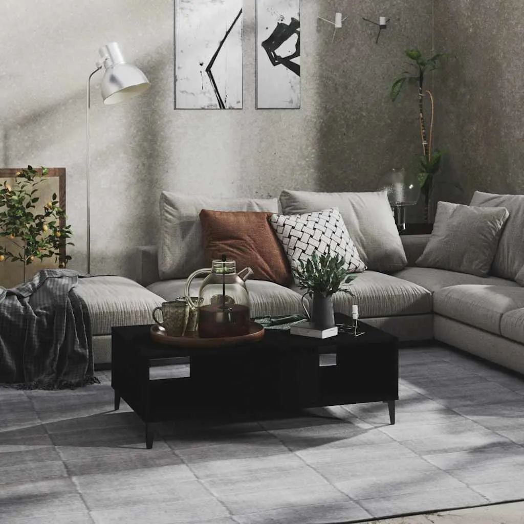 vidaXL Stolić za kavu crni 103,5 x 60 x 35 cm konstruirano drvo - Venlo