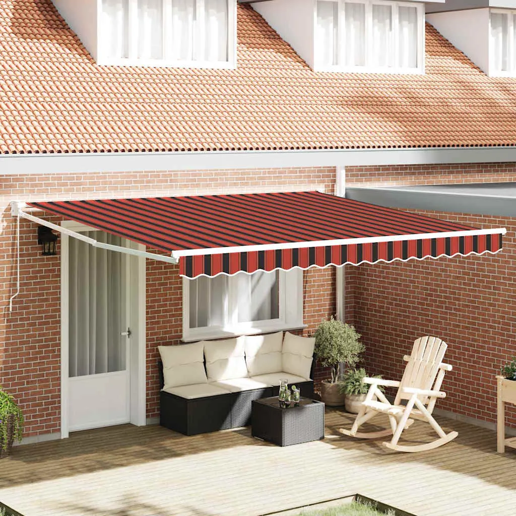 vidaXL Povlačivi tende Žuta i narančasta 400 × 350 cm - Venlo
