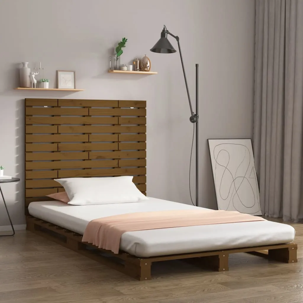 vidaXL Zidno uzglavlje boja meda 146x3x91,5 cm masivna borovina - Venlo