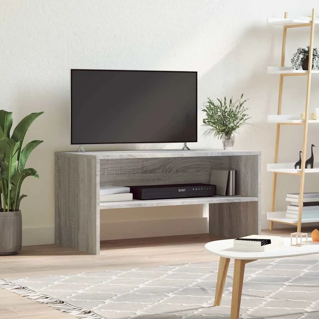 vidaXL TV ormarić siva boja hrasta 80x40x40 cm od konstruiranog drva - Venlo