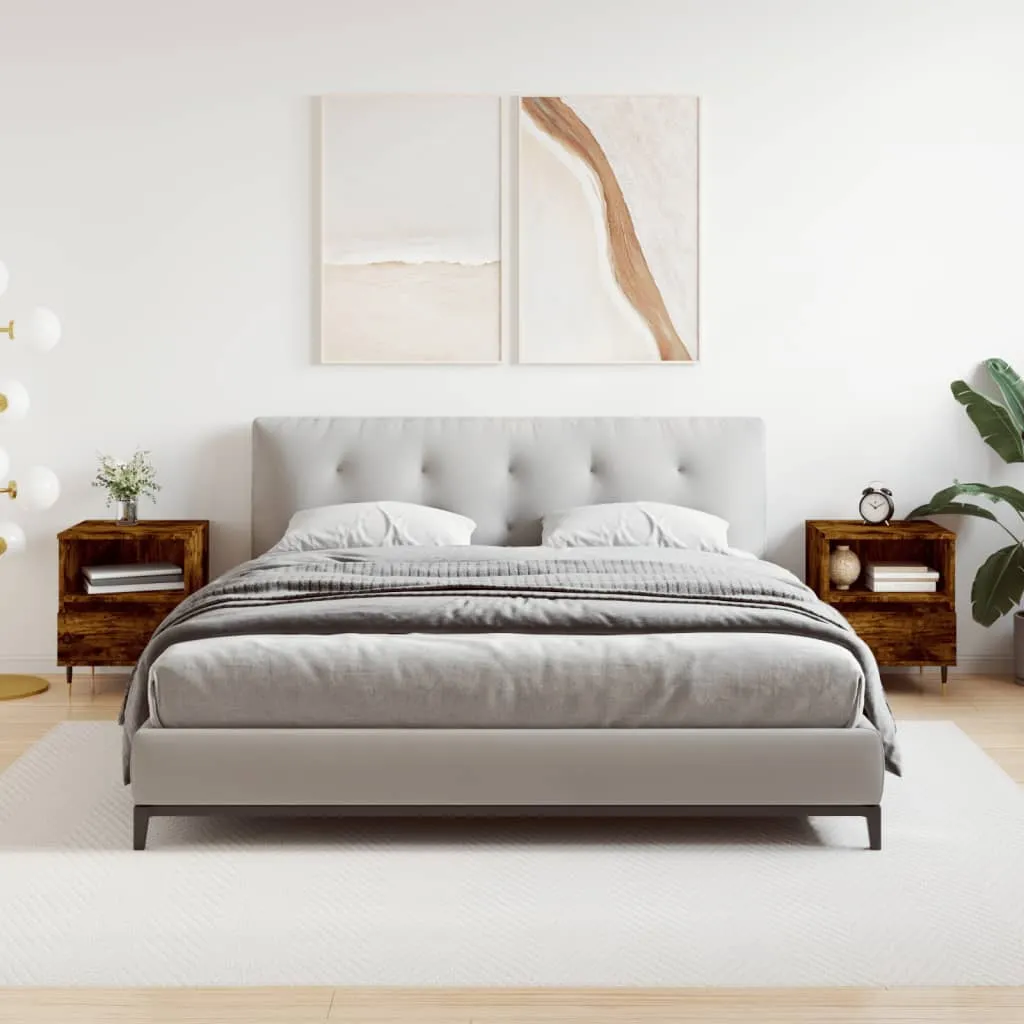 vidaXL Noćni ormarići 2 kom boja hrasta 40x35x50 cm konstruirano drvo - Venlo