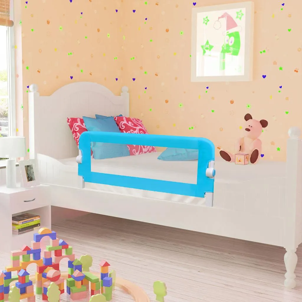 vidaxl sigurnosna ograda za dječji krevetić 102 x 42 cm plava - slika 1