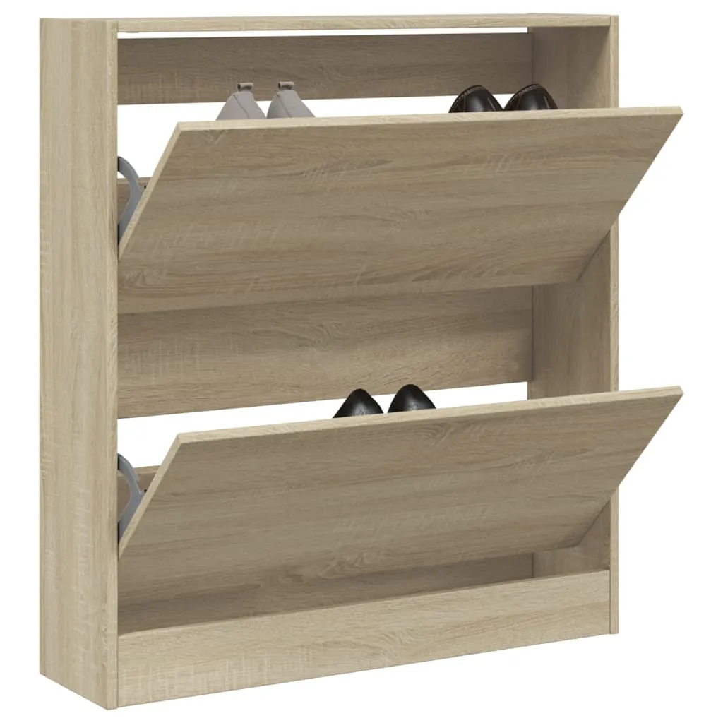 vidaXL Ormarić za cipele boja hrasta 80x21x87,5 cm konstruirano drvo - Venlo