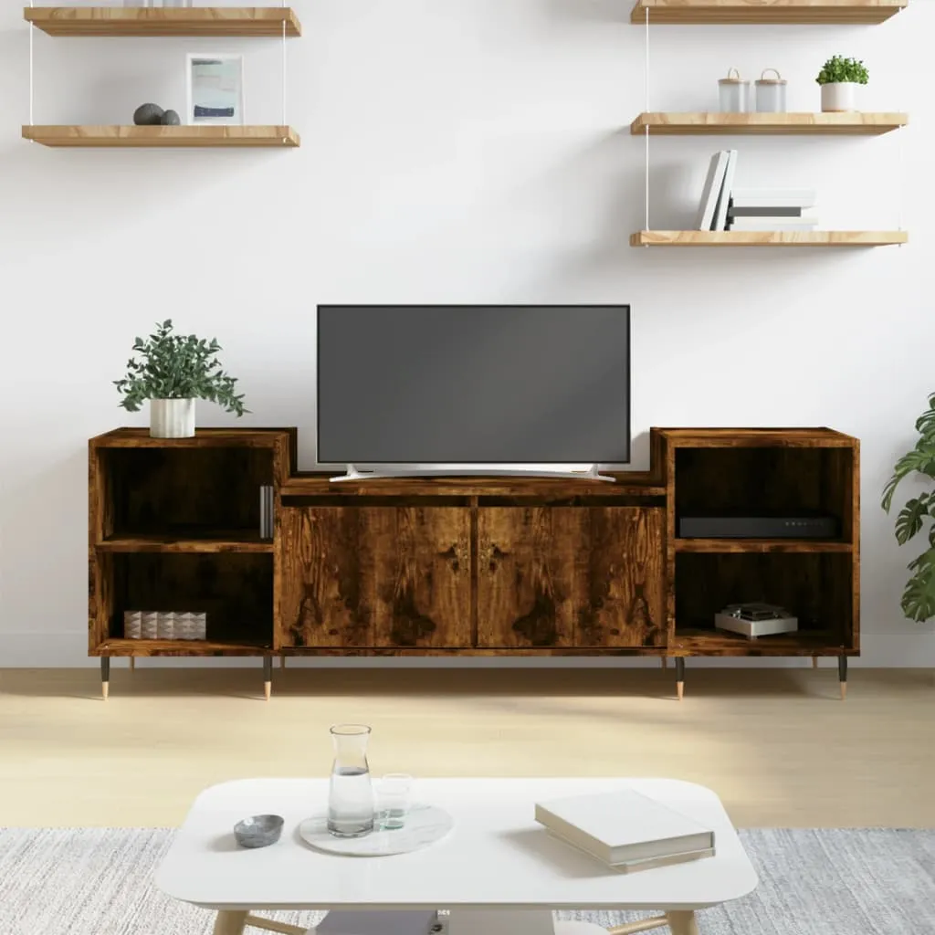 vidaXL TV ormarić boja dimljenog hrasta 160x35x55 cm konstruirano drvo - Venlo
