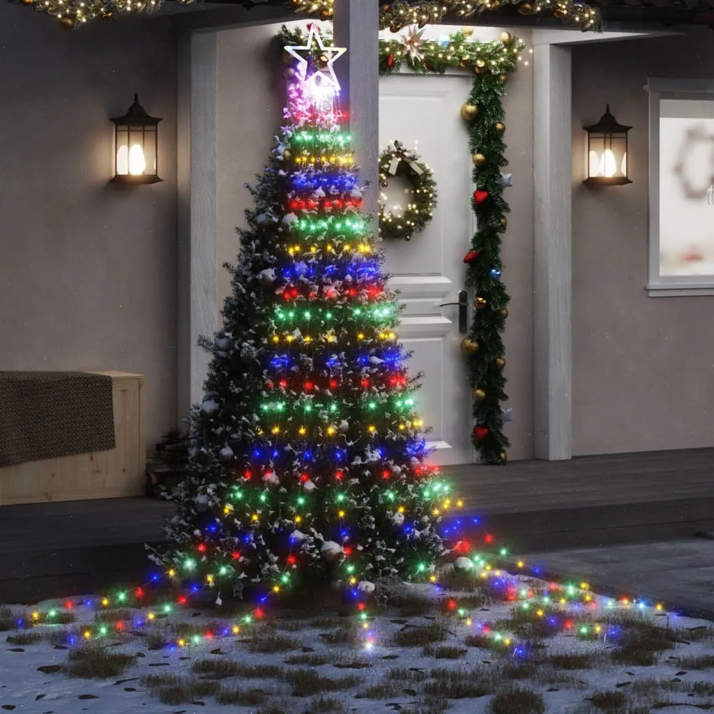 vidaxl svjetlo za božićno drvce 320 led šarene 375 cm - slika 1