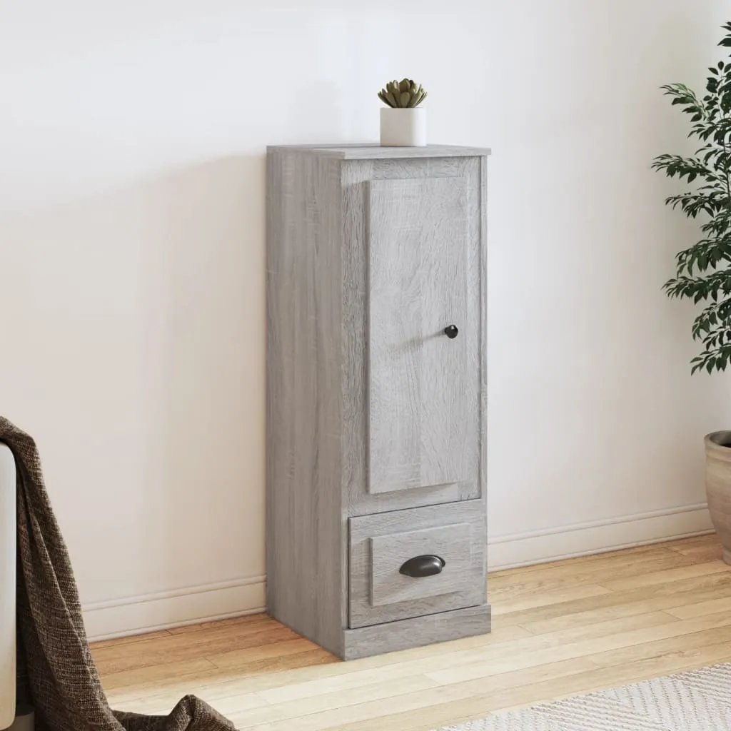 vidaXL Visoka komoda siva sonome 36x35,5x103,5 cm konstruiranog drva - Venlo