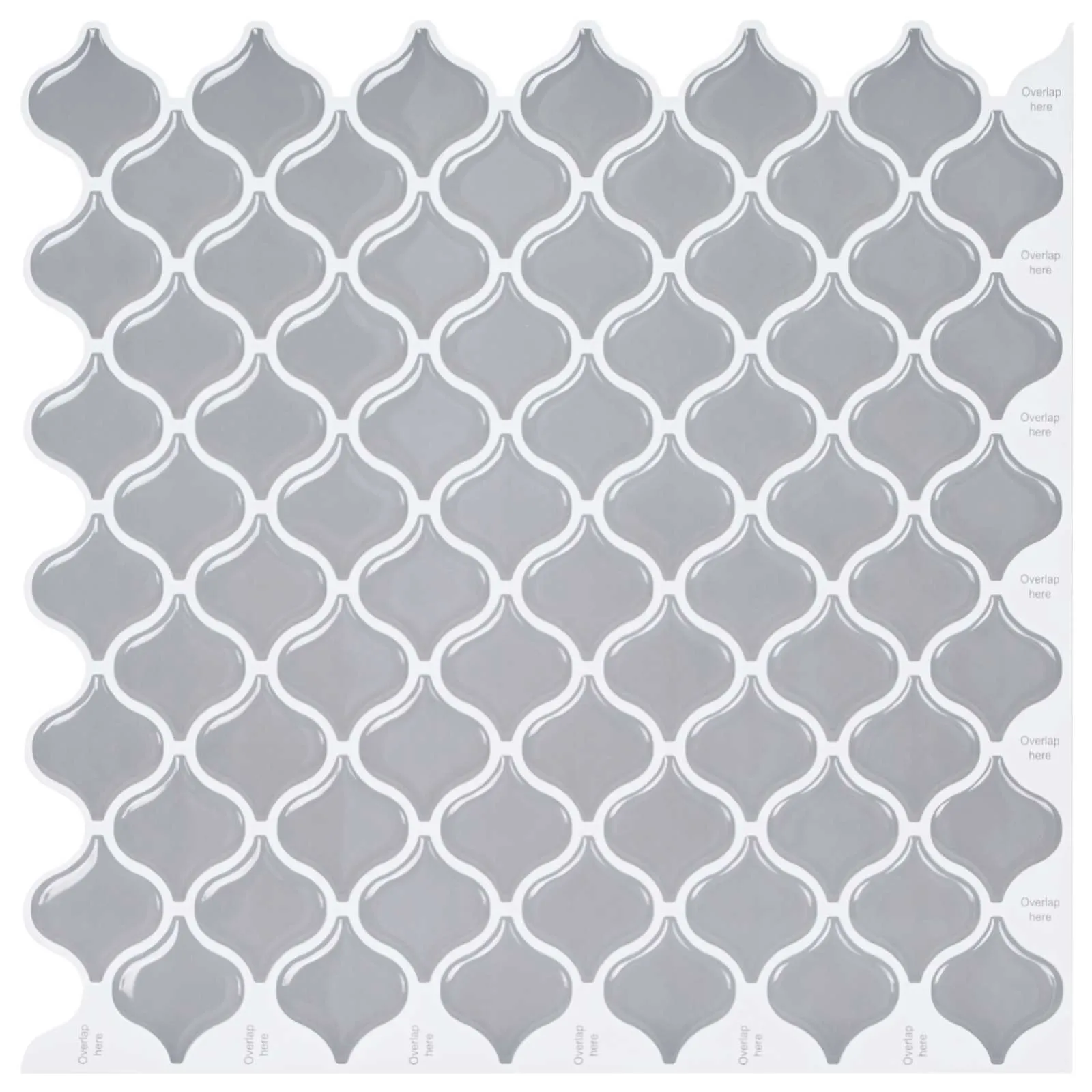 vidaxl lanturn ploča 10 kom. siva 27 x 27 cm poliuretan i pet - slika 1