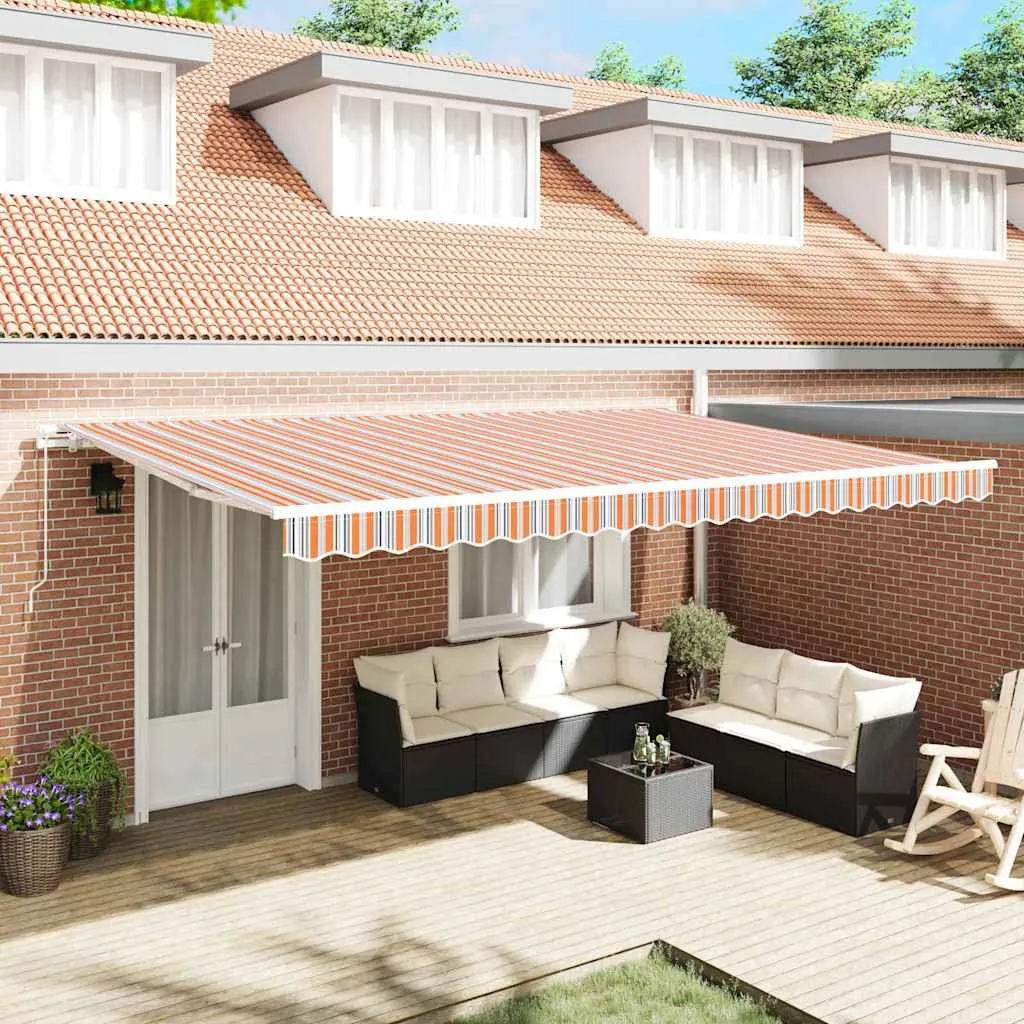 vidaXL Povlačivi tende Šareni 500 x 300 x 165 cm Poliester i aluminij - Venlo