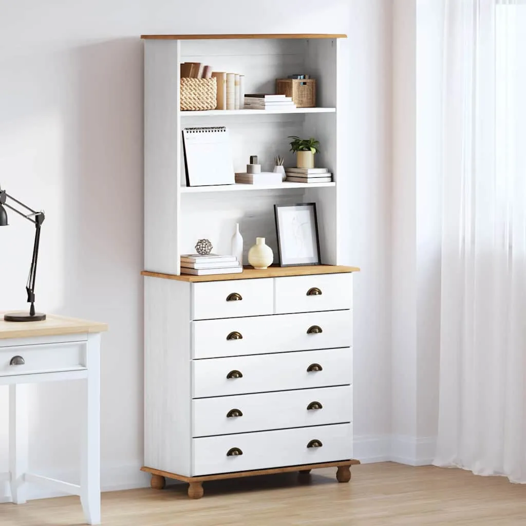 vidaXL Kavez ASKIM Bijelo 91 x 40 x 200,5 cm Čvrsto borovo drvo - Venlo