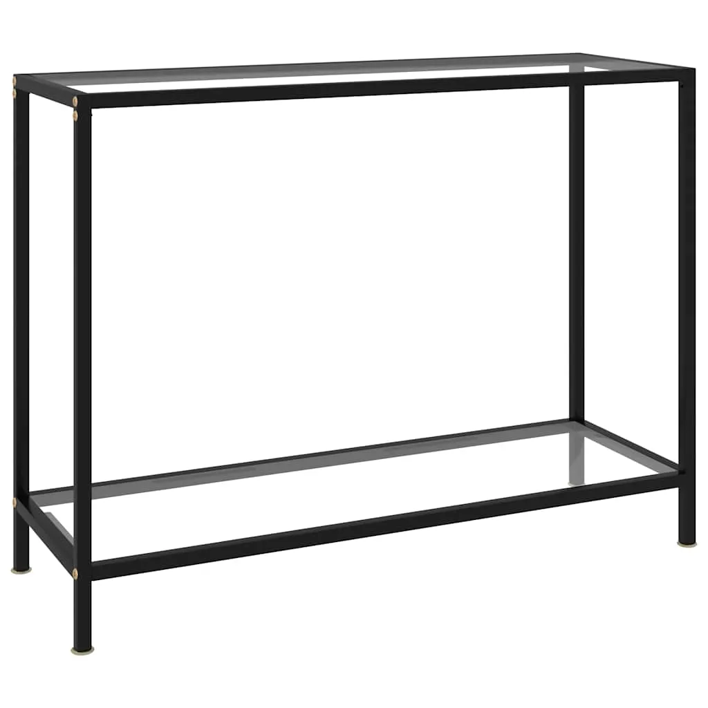 vidaXL Konzolni stol prozirni 100 x 35 x 75 cm od kaljenog stakla - Venlo