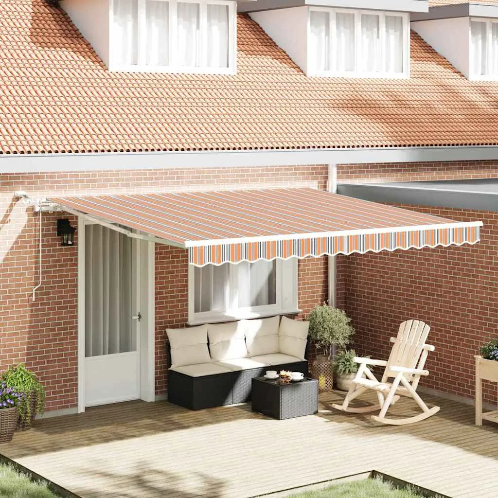 vidaXL Povlačivi tende Šareni 400 × 300 cm Poliester - Venlo