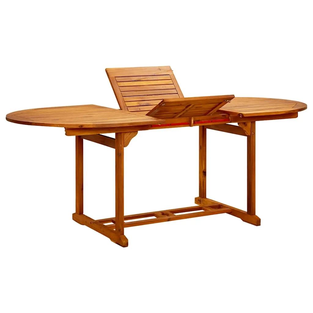 vidaXL Vrtni stol od masivnog bagremovog drva (150-200) x 100 x 75 cm - Venlo