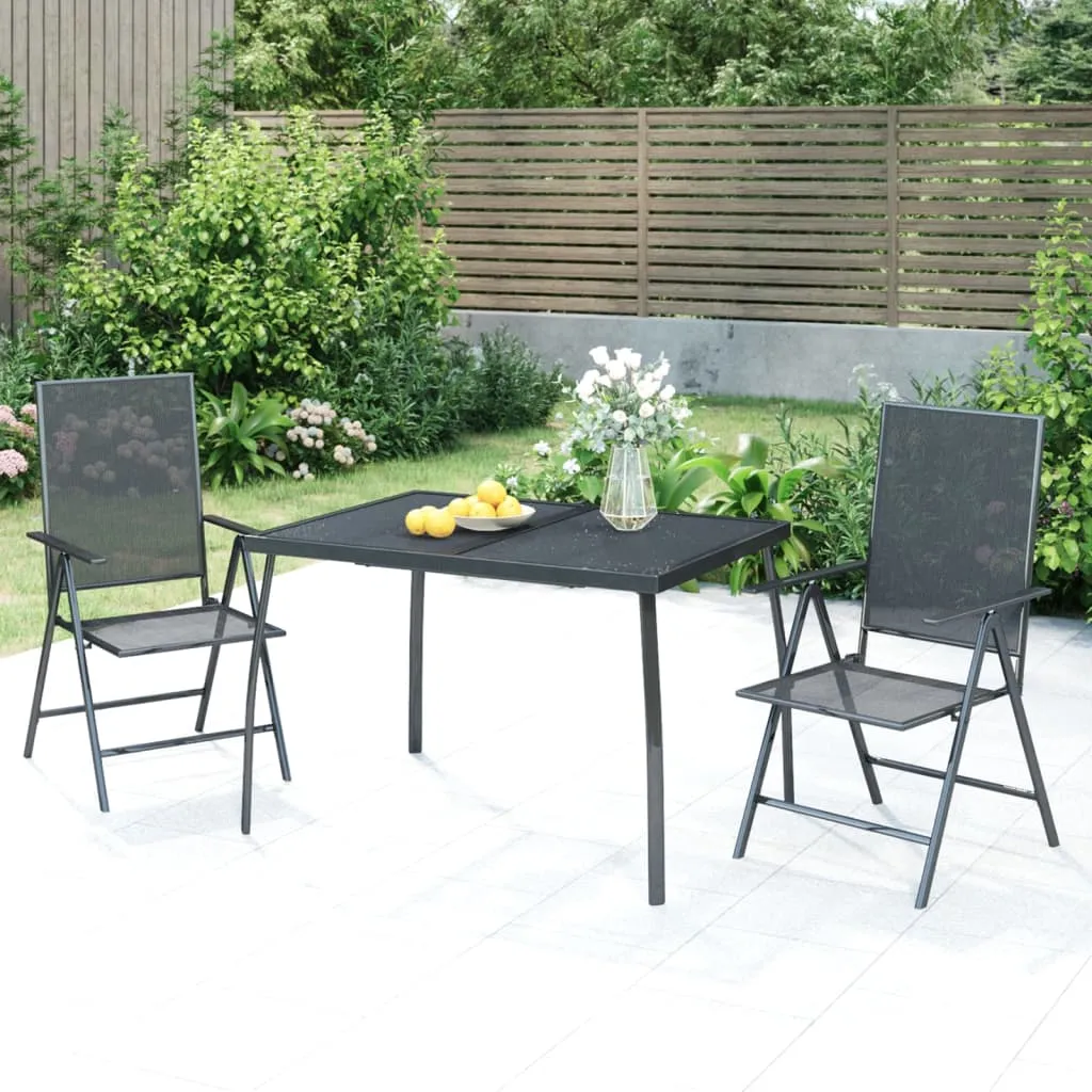 vidaXL Vrtni stol antracit 110x80x72 cm od čelične mreže - Venlo