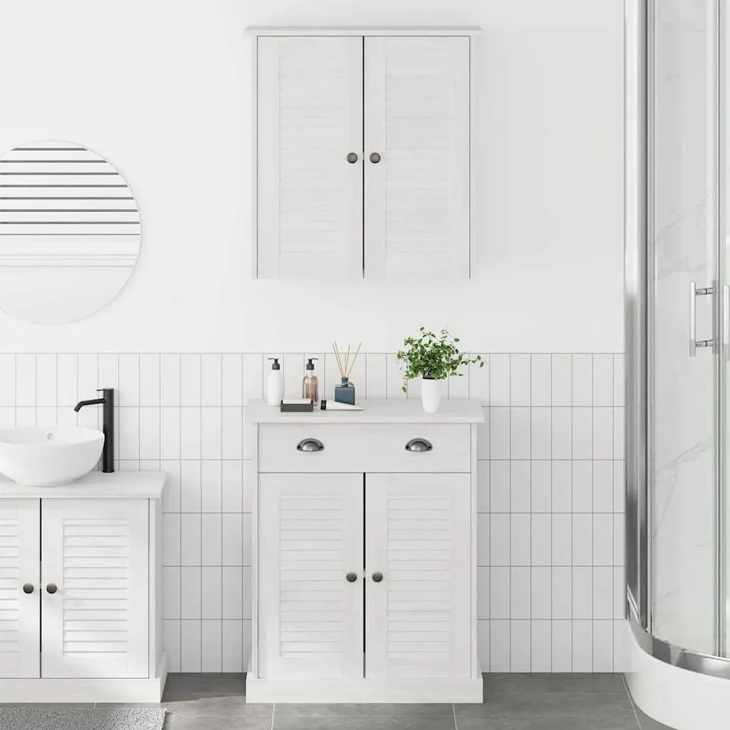 vidaXL Set namještaja za kupaonicu VIGO 2 kom. Bijela i antikna bijela - Venlo
