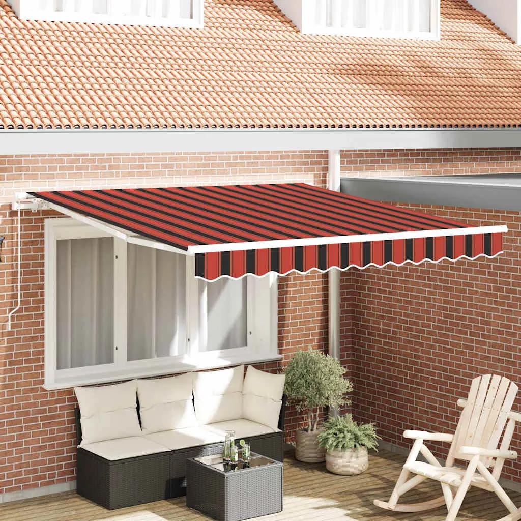 vidaXL Povlačivi tende Narančasta i smeđa 300 x 250 cm - Venlo