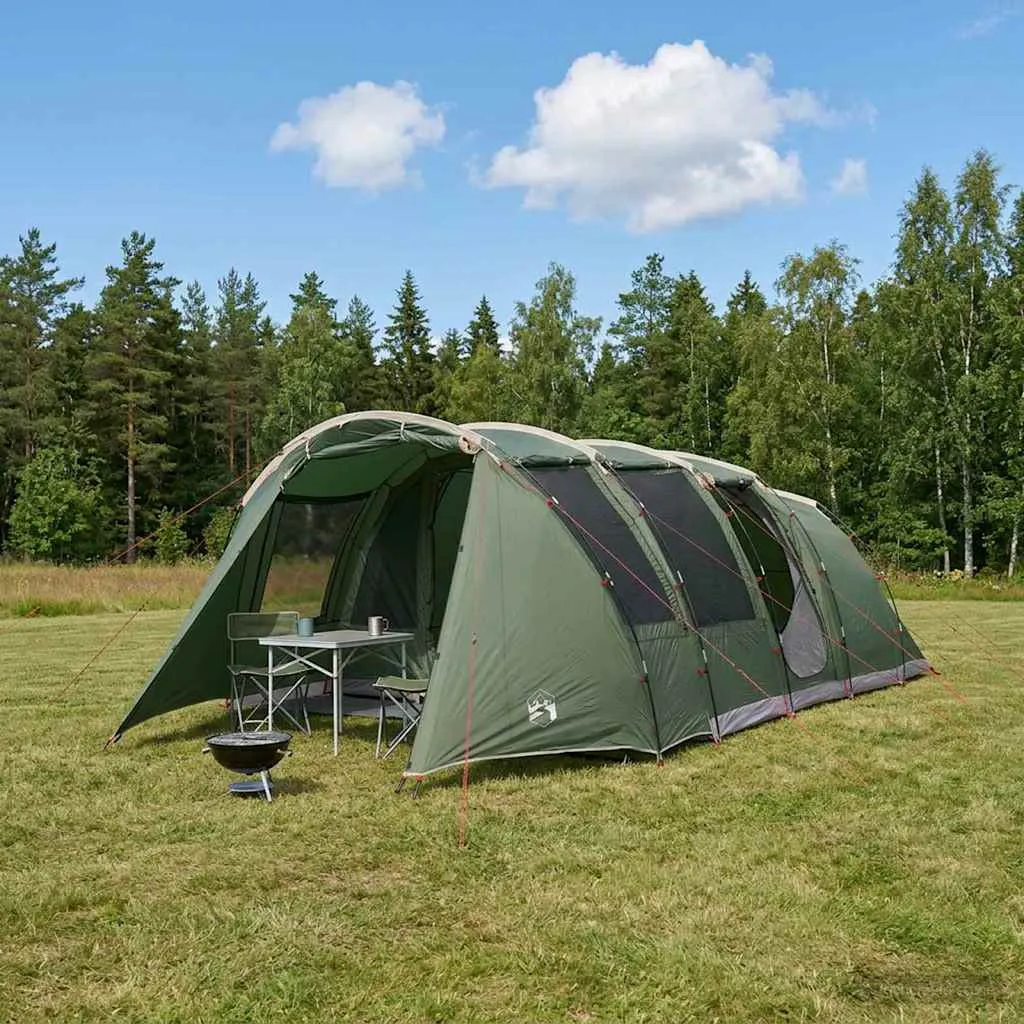 vidaxl tunelski šator 675 x 392 x 210 cm zelena - slika 1