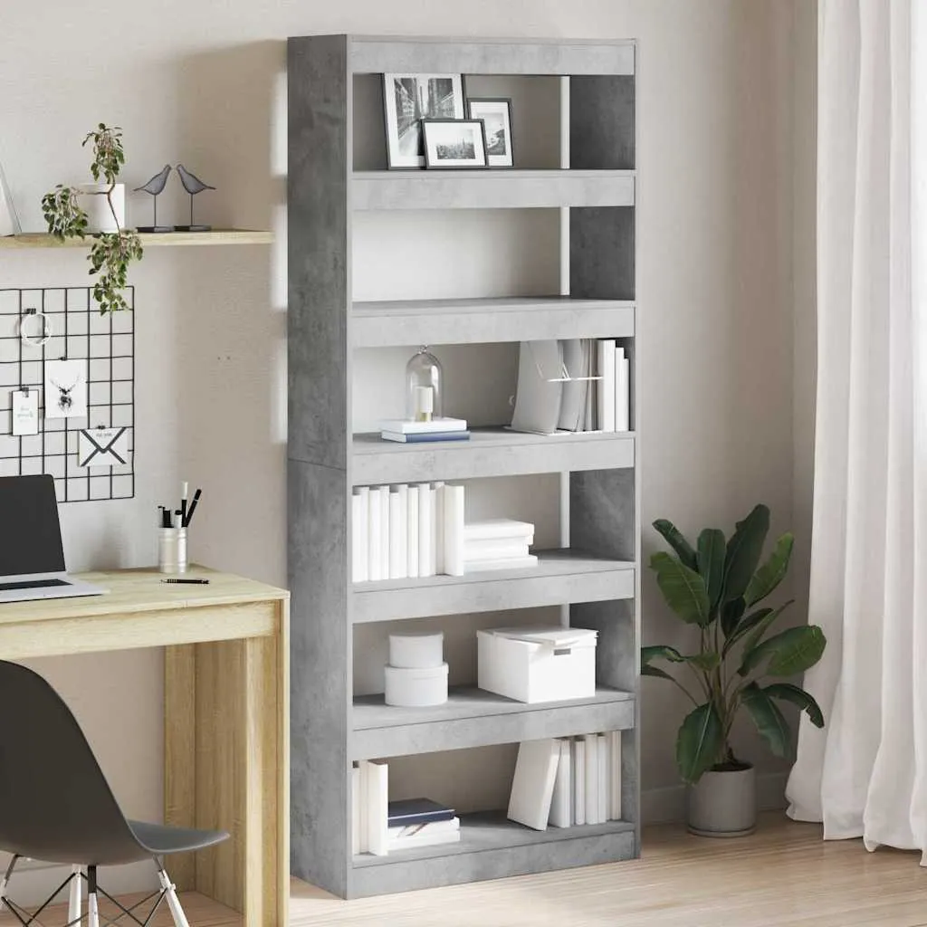 vidaXL Ormarić za knjige 6 razina 80 x 30 x 198 cm Konstruirano drvo - Venlo