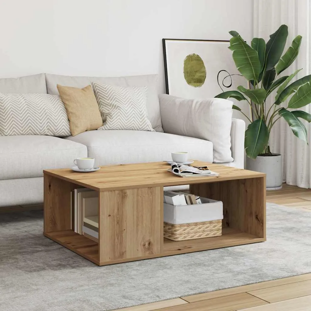 vidaxl stol za kavu artisan hrast 90x67x33 cm konstruirano drvo - slika 1