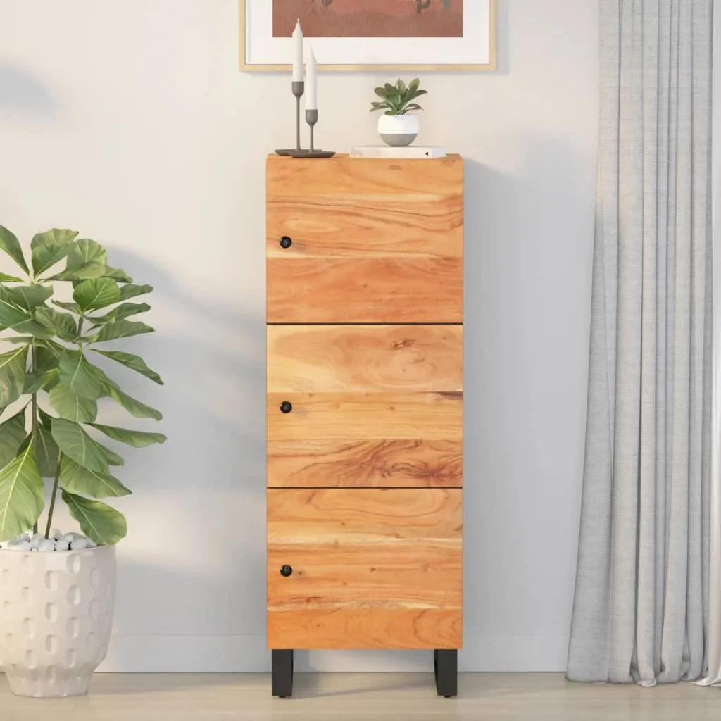 vidaXL Visoka komoda s 3 vrata 40x33x110 cm od drva bagrema i željeza - Venlo