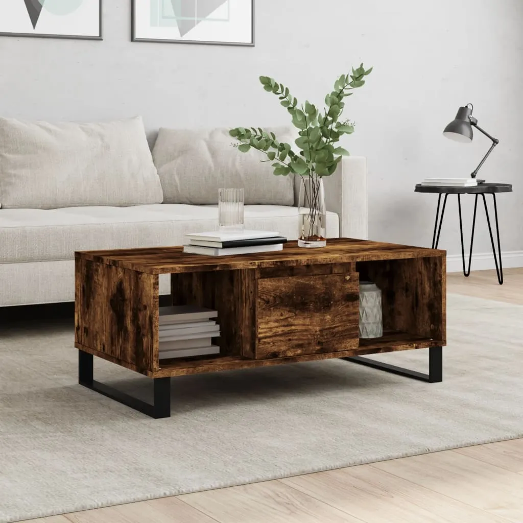 vidaXL Stolić za kavu boja hrasta 90x50x36,5 cm konstruirano drvo - Venlo