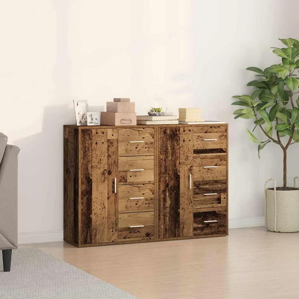 vidaXL Kreveta 2 kom. Staro drvo 60 x 31 x 84 cm Konstruirano drvo - Venlo