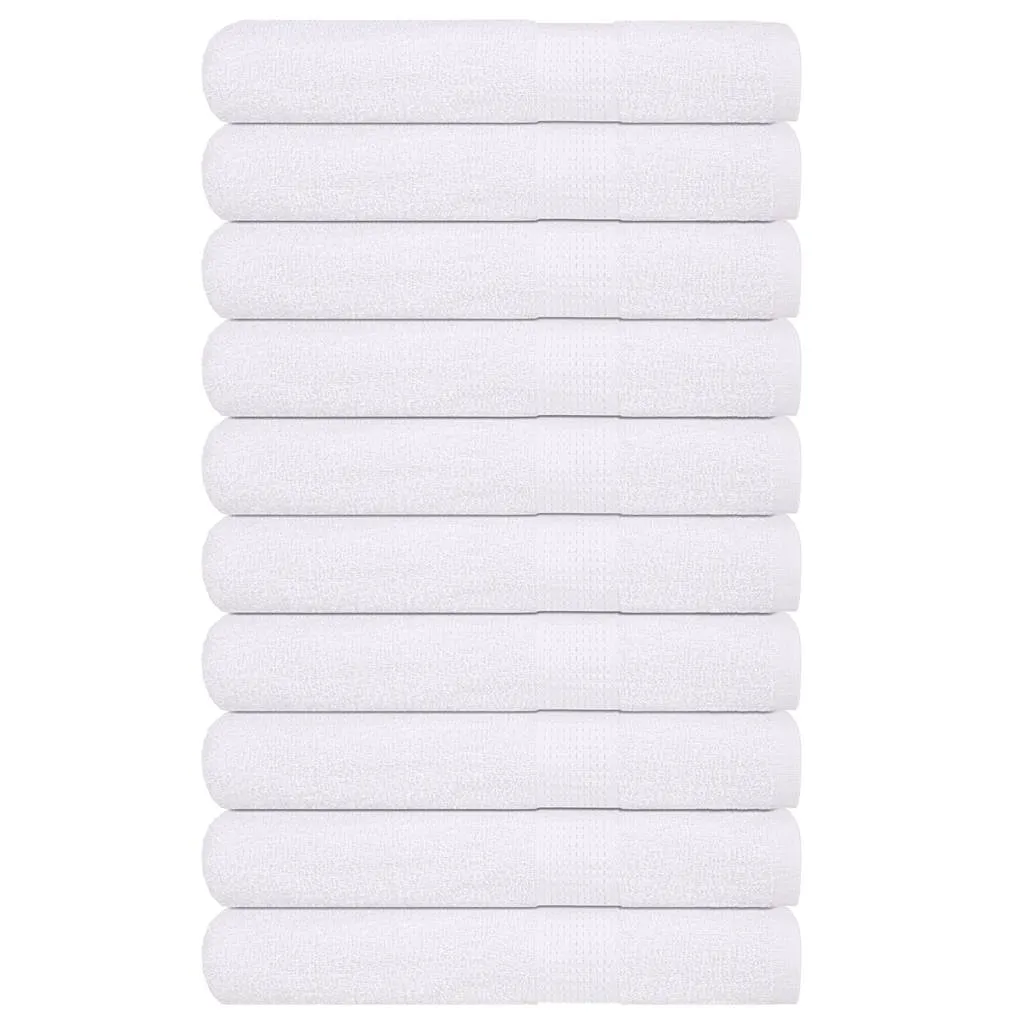 vidaxl ručnici frogn 10 kom bijeli 100x200 cm 360 g/m² - slika 1