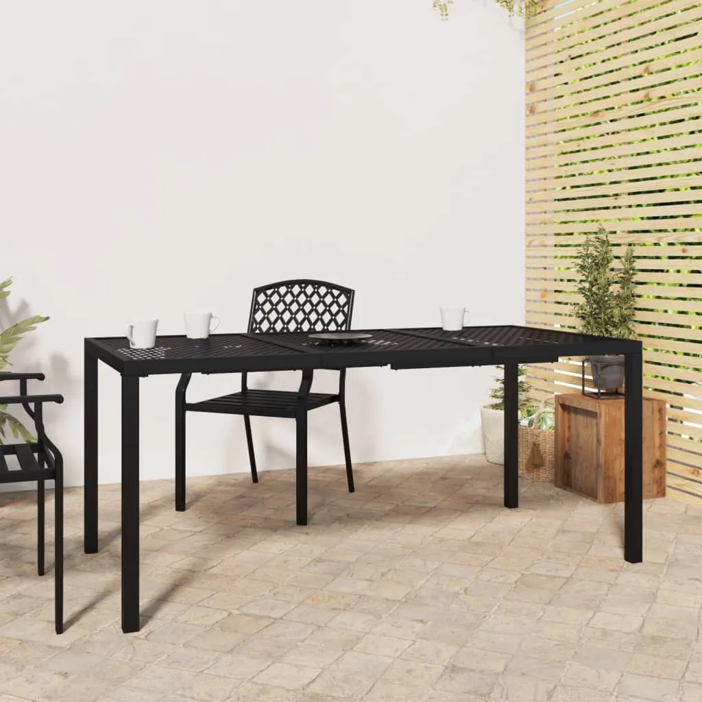 vidaXL Vrtni stol antracit 165x80x72 cm čelični - Venlo
