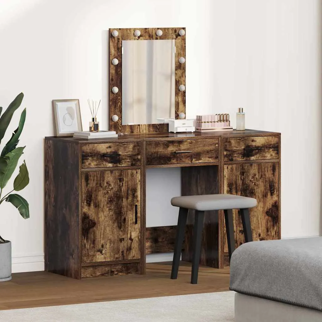 vidaXL Toaletni stol Smeđa 50 x 41 x 135 cm Konstruirano drvo - Venlo