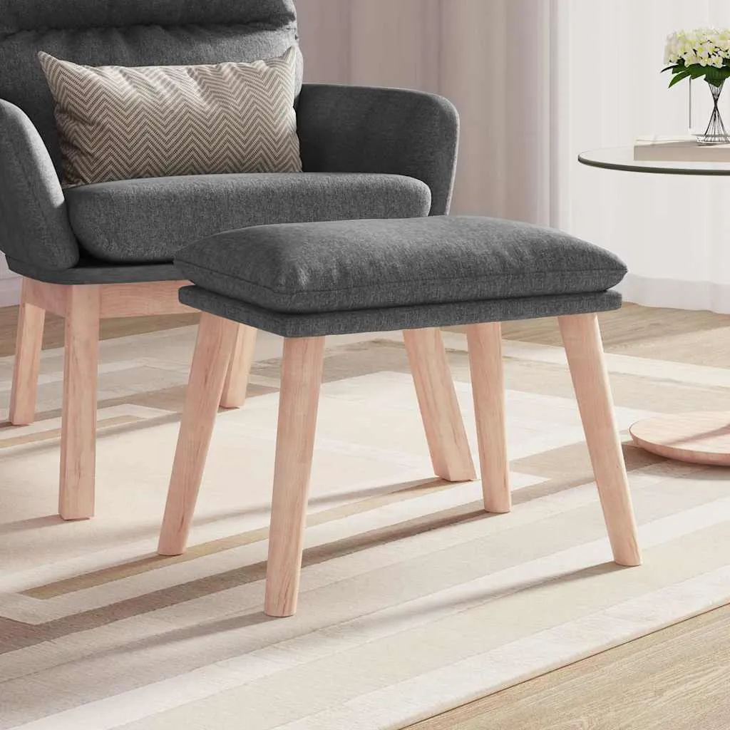 vidaxl tabure svjetlosivi 45 x 29,5 x 35 cm od tkanine - slika 1
