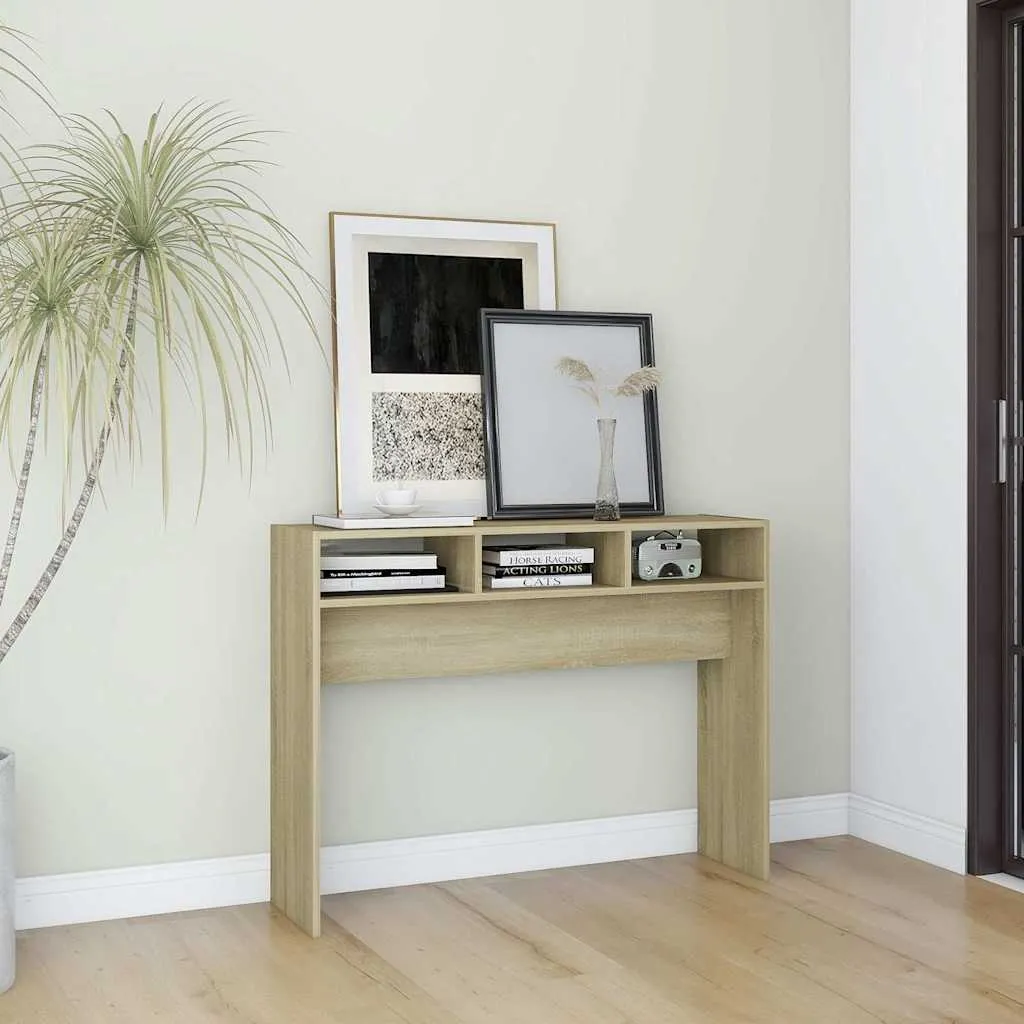 vidaXL Konzolni stol boja hrasta sonome 105x30x80 cm konstruirano drvo - Venlo