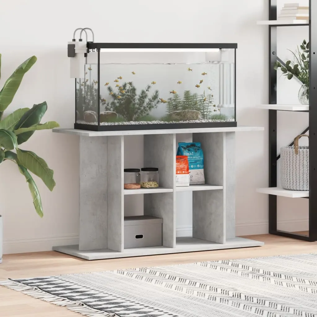 vidaxl stalak za akvarij betonsko sivi 100x40x60 cm konstruirano drvo - slika 1